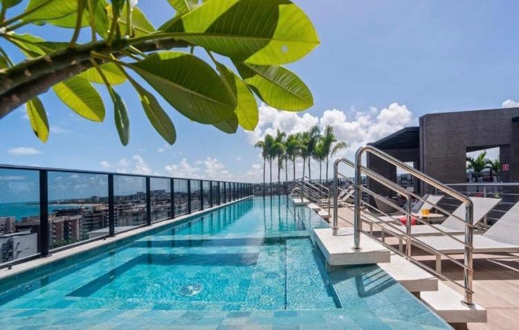 Apto Time - Vista Mar Em Ponta Verde Maceio Apartamento Exterior foto